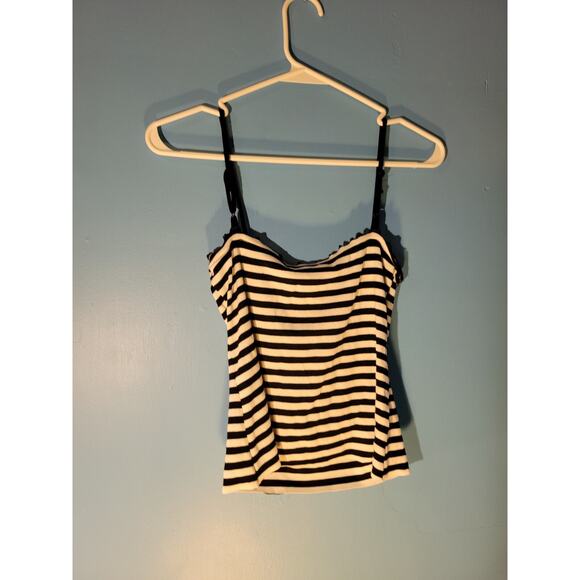 Heart & Hips Womens Black and White Striped Tank Top Size M - Picture 5 of 6